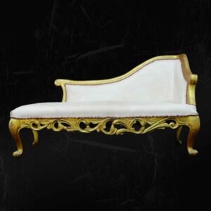 Western Style White with Golden Sofa