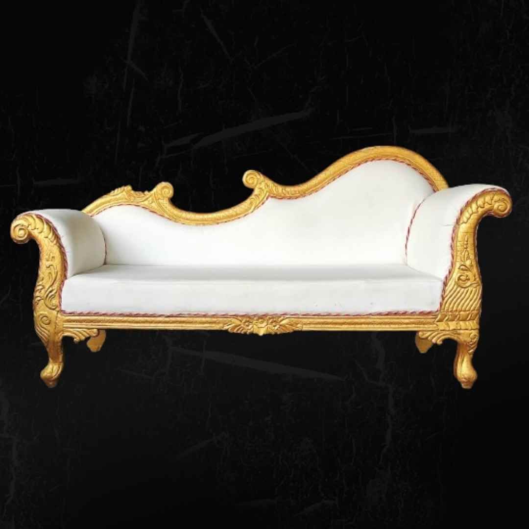 White with Golden Sofa