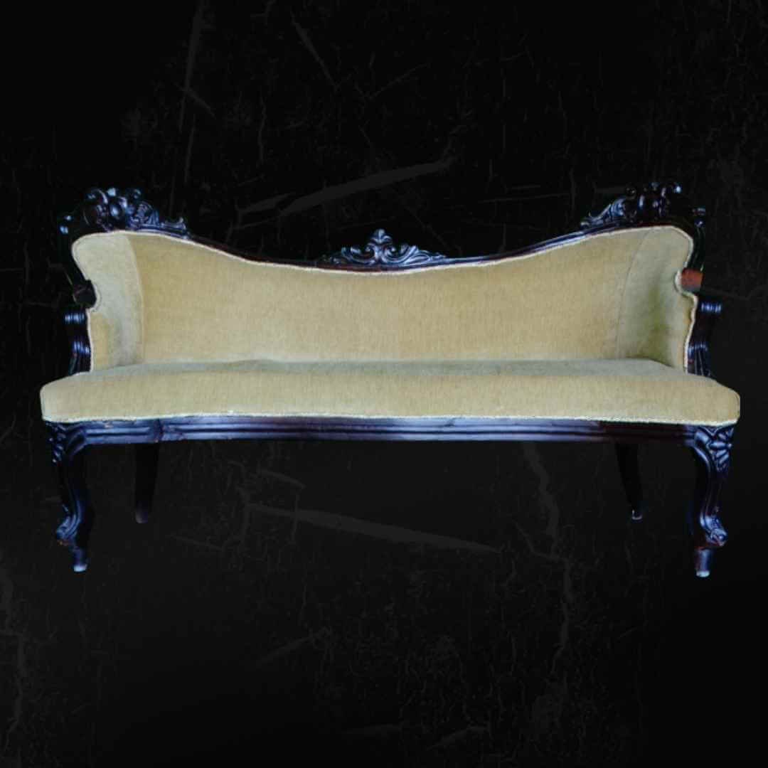 Noir Ivory Victorian Sofa